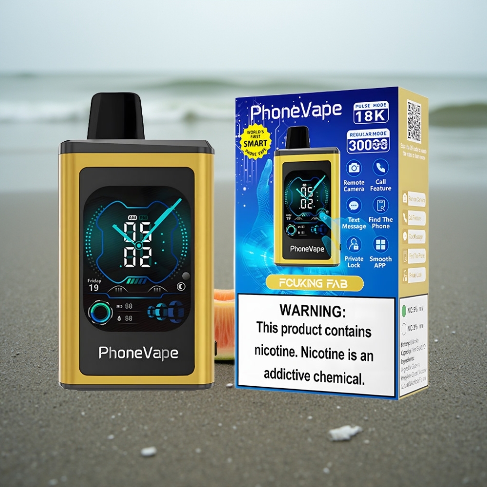JNR PhoneVape 30000 zaciągnięć Jednorazowy Vape Turbo Pełny Ekran Aparat Kurwa Fantastyczna