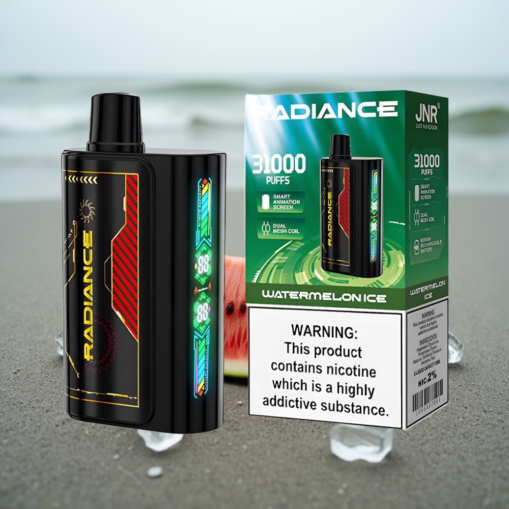 JNR Radiance 31000 Puffs Disposable Vape LODOWY ARBUZ 28ml Dual Mesh Typ-C
