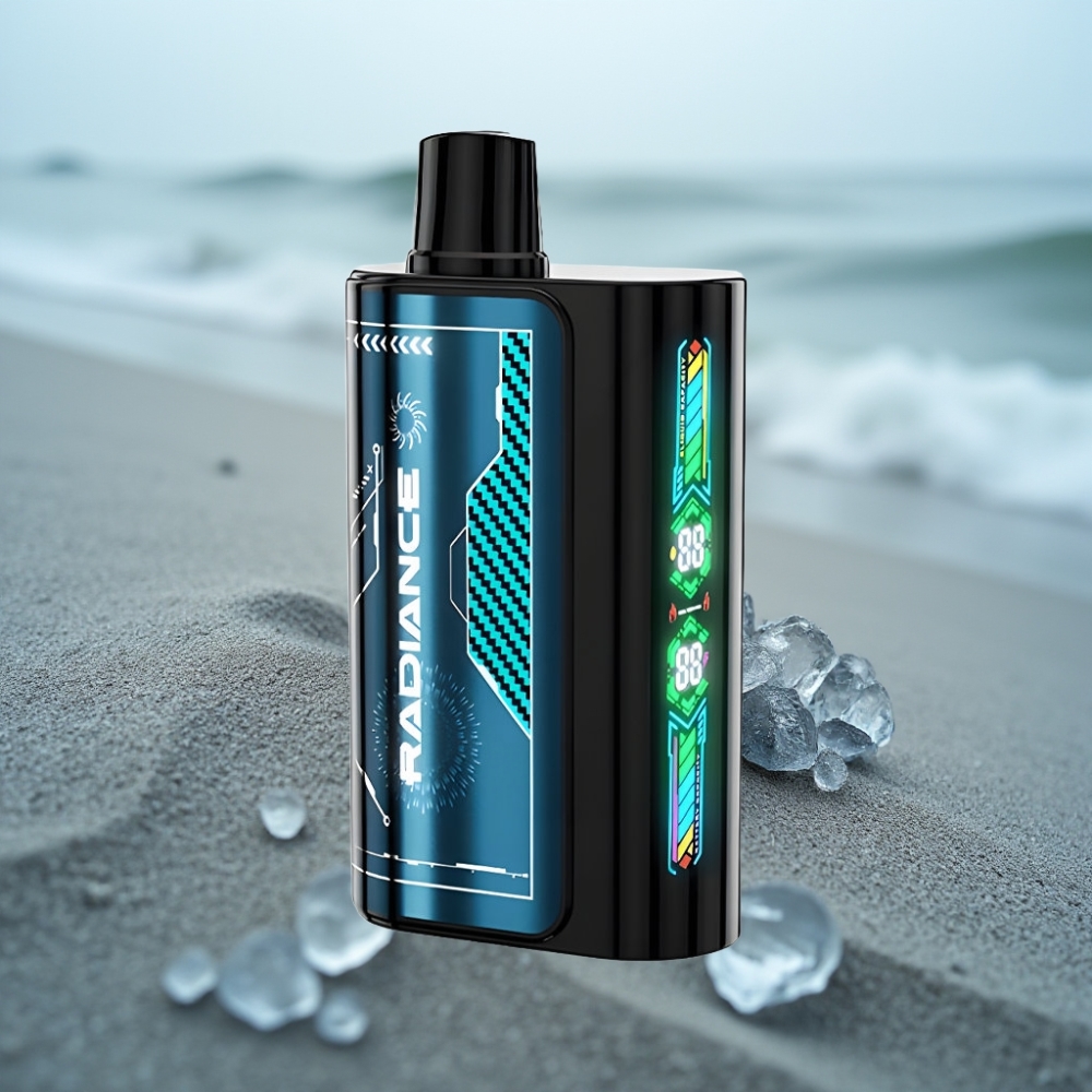 JNR Radiance 31000 Puffs Dual Mesh Smart Screen Type-C LODOWY BLUE RAZZ