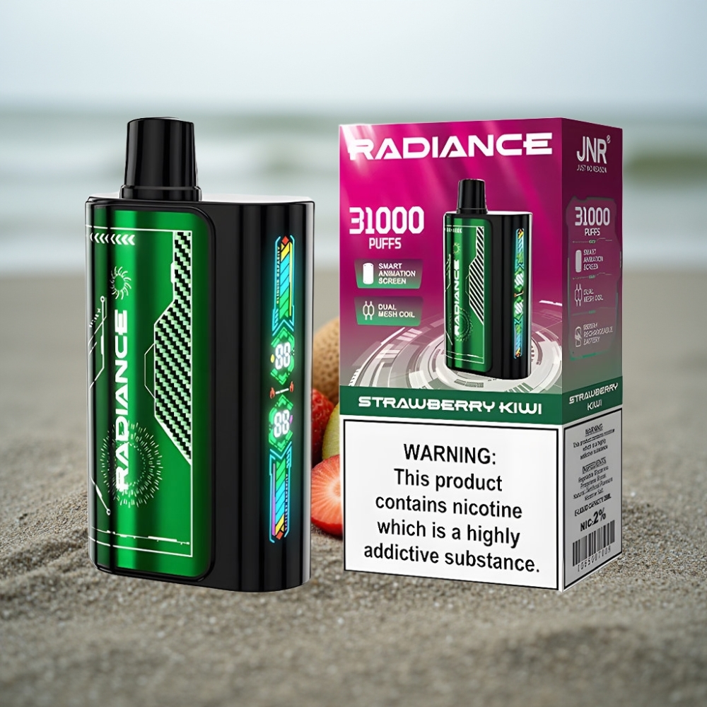 JNR Radiance 31000 Puffs Dual Mesh Smart Screen Type-C Truskawka Kiwi