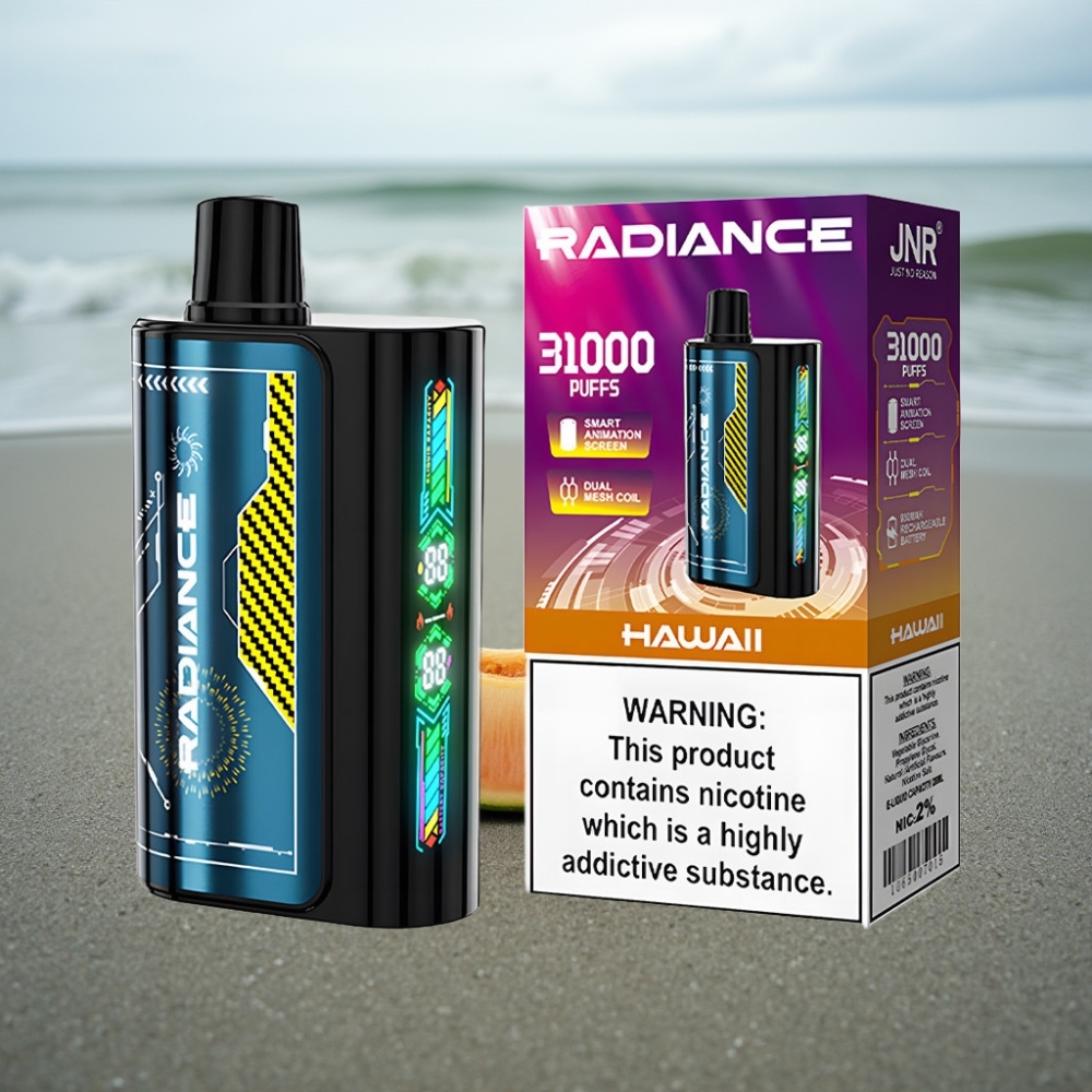 JNR Radiance 31000 Puffs Jednorazowy E-papieros Hawaje z ekranem animacyjnym i Typem-C