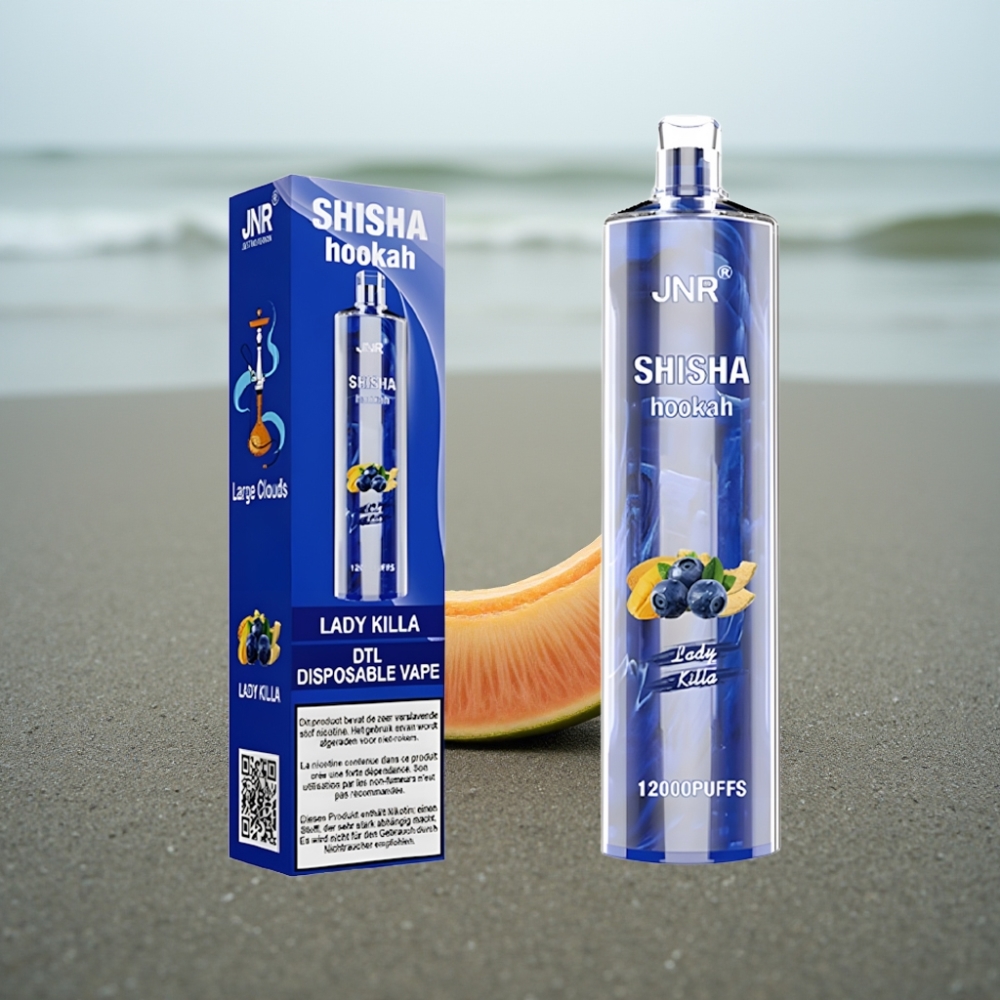 JNR Shisha Hookah 12000 Puffs Disposable Vape Zabójczyni Kobiet 24ml 06 Ohm