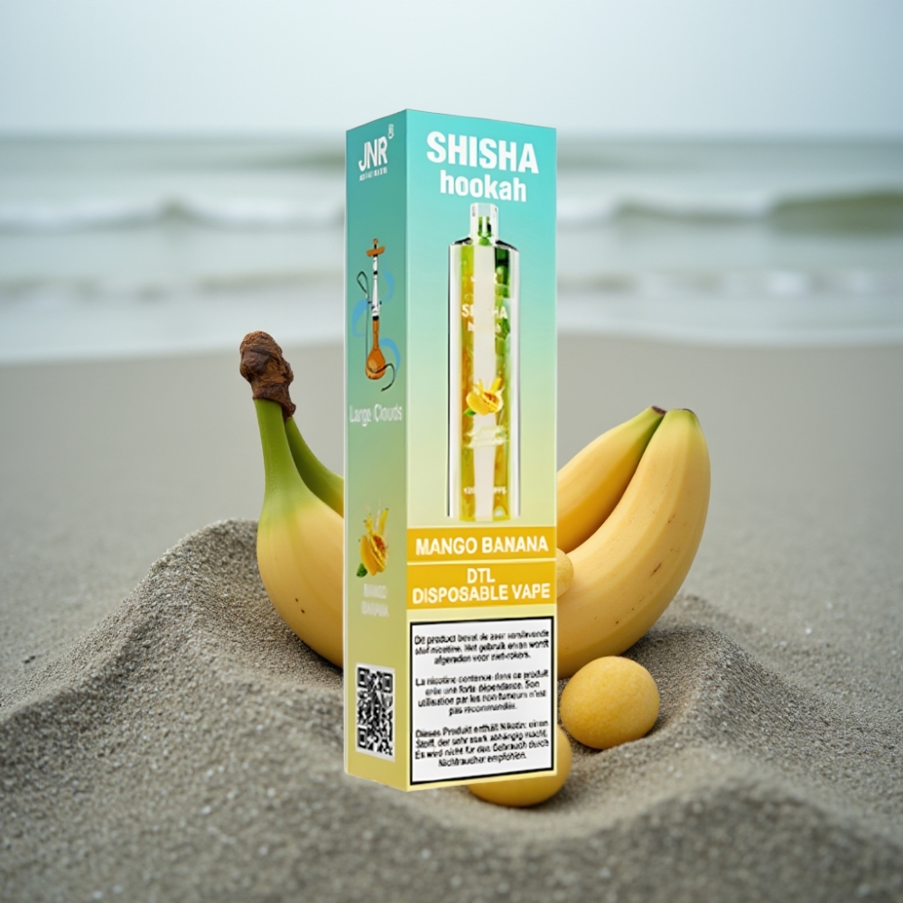JNR Shisha Hookah 12000 Puffs Mango Bananowy 24ml 2 Type-C