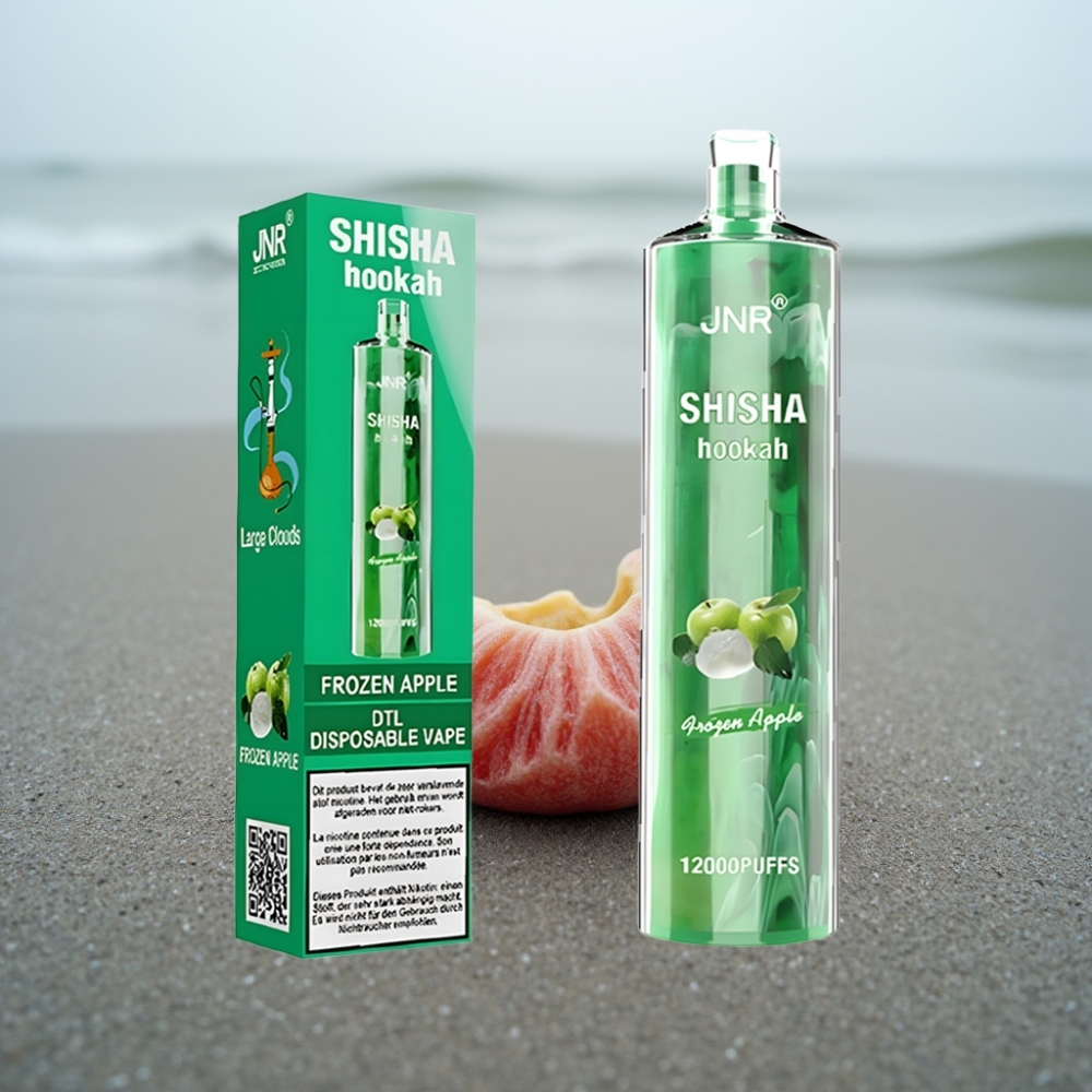 JNR Shisha Hookah 12000 Puffs Mroźne Jabłko 750mAh 24ml Typ-C