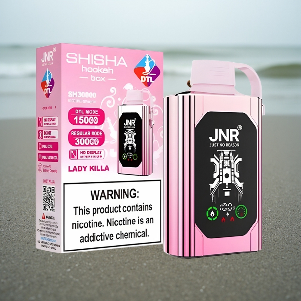 JNR Shisha Hookah Box 20500 Puffs Ekran HD 1000mAh Typ-C Smak Lady Killa