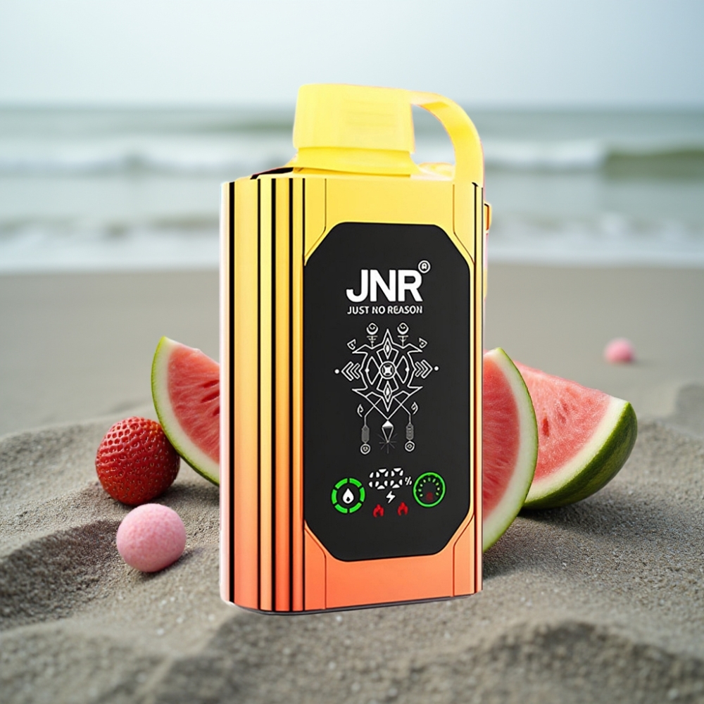 JNR Shisha Hookah Box 20500 Puffs HD Display 1000mAh 25ml Dual Mesh Coil Type-C Arbuz Truskawka Bubblegum