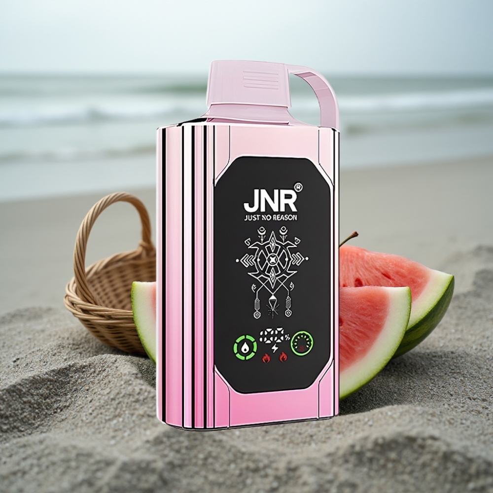 JNR Shisha Hookah Box 20500 Puffs HD Display 1000mAh 25ml Dual Mesh Coil Type-C Wiśnia Arbuz Mrożony