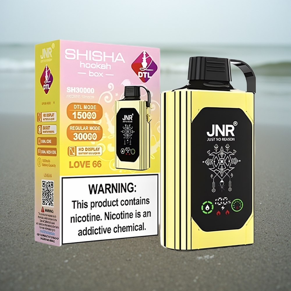 JNR Shisha Hookah Box 20500 Puffs HD Display 25ml Miłość 66