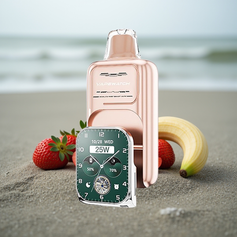 JNR VapeWatch 30000 Zaciągnięć Smak Truskawka-Banan Bateria 1000mAh Pojemność 19mL