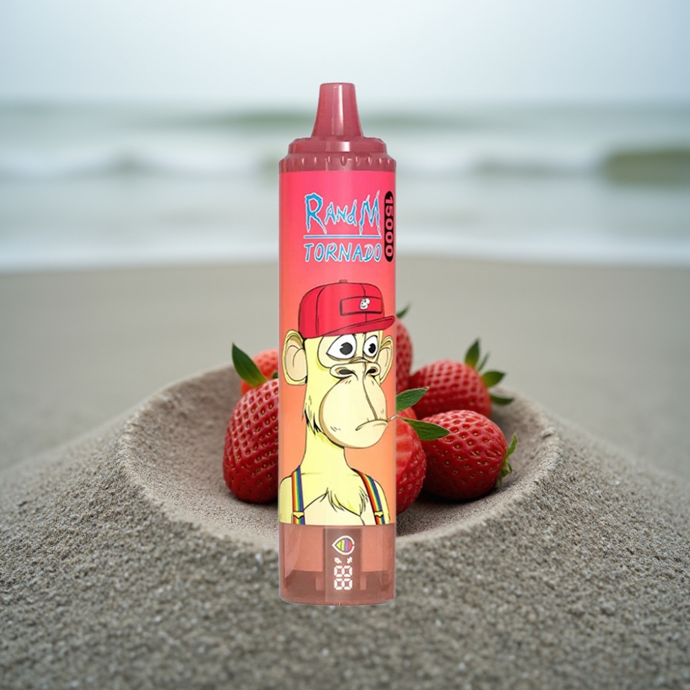 RandM Fumot Tornado 15000 Puffs 25ml 850mAh Mesh Strawberry Red Bull (Truskawka Red Bull)