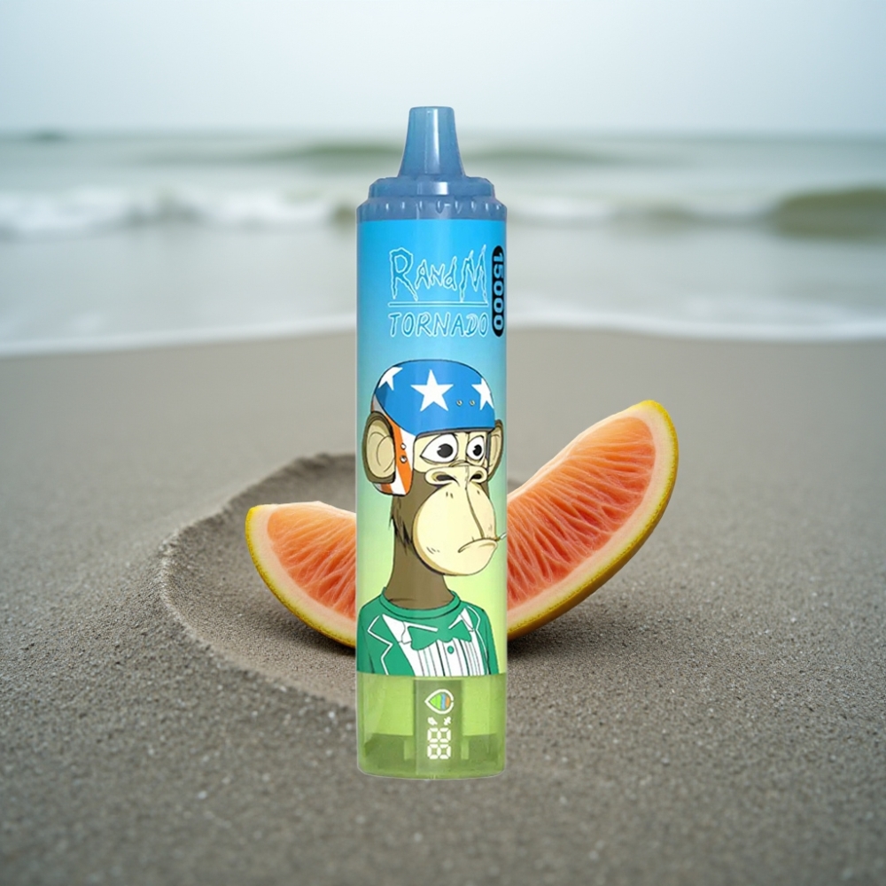 RandM Fumot Tornado 15000 Puffs 25ml 850mAh Typ-C LCD Guma Balonowa