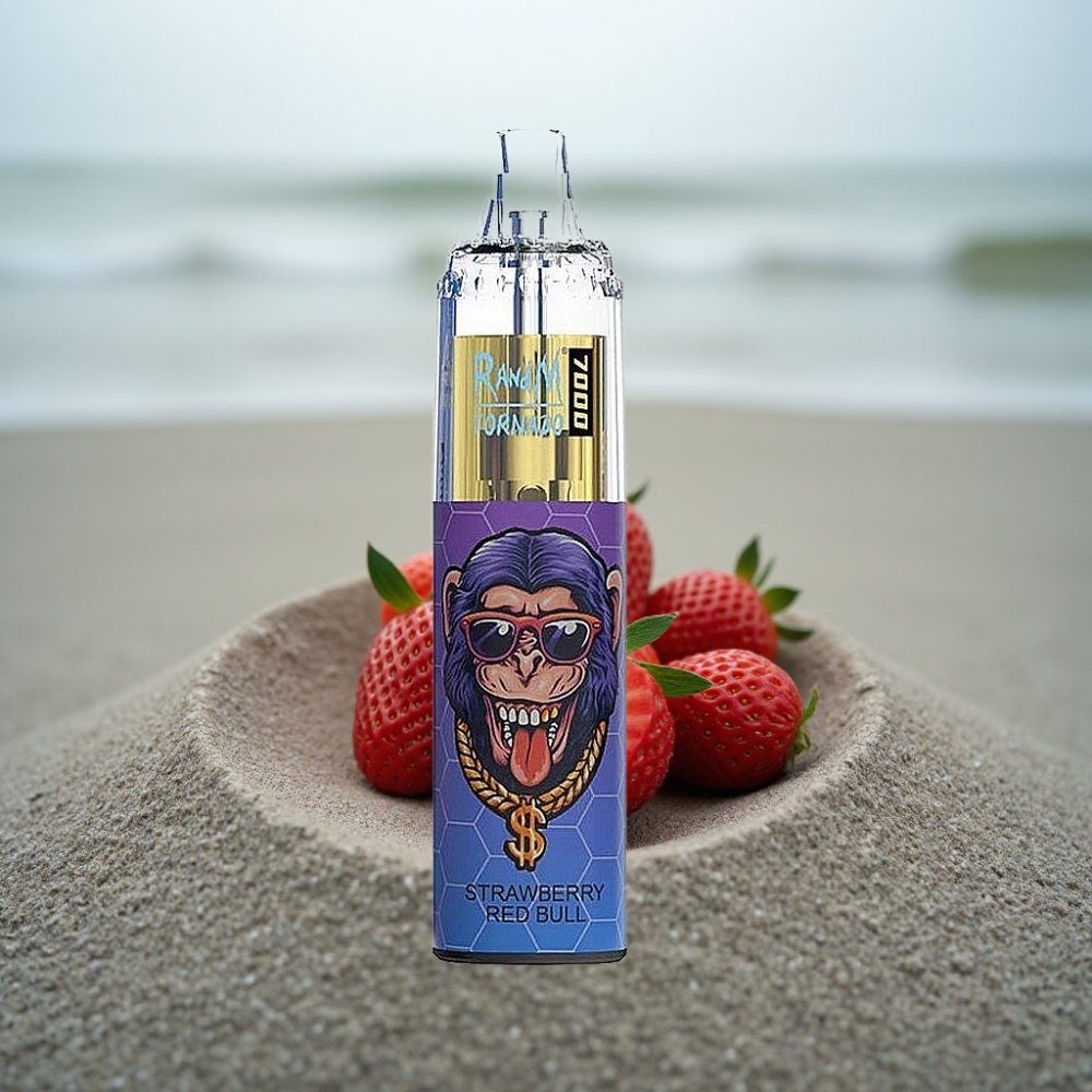 RandM Fumot Tornado 7000 Puffs 14ML 850MAH Miętowa Czerwona Byk Typ-C RGB Powietrze