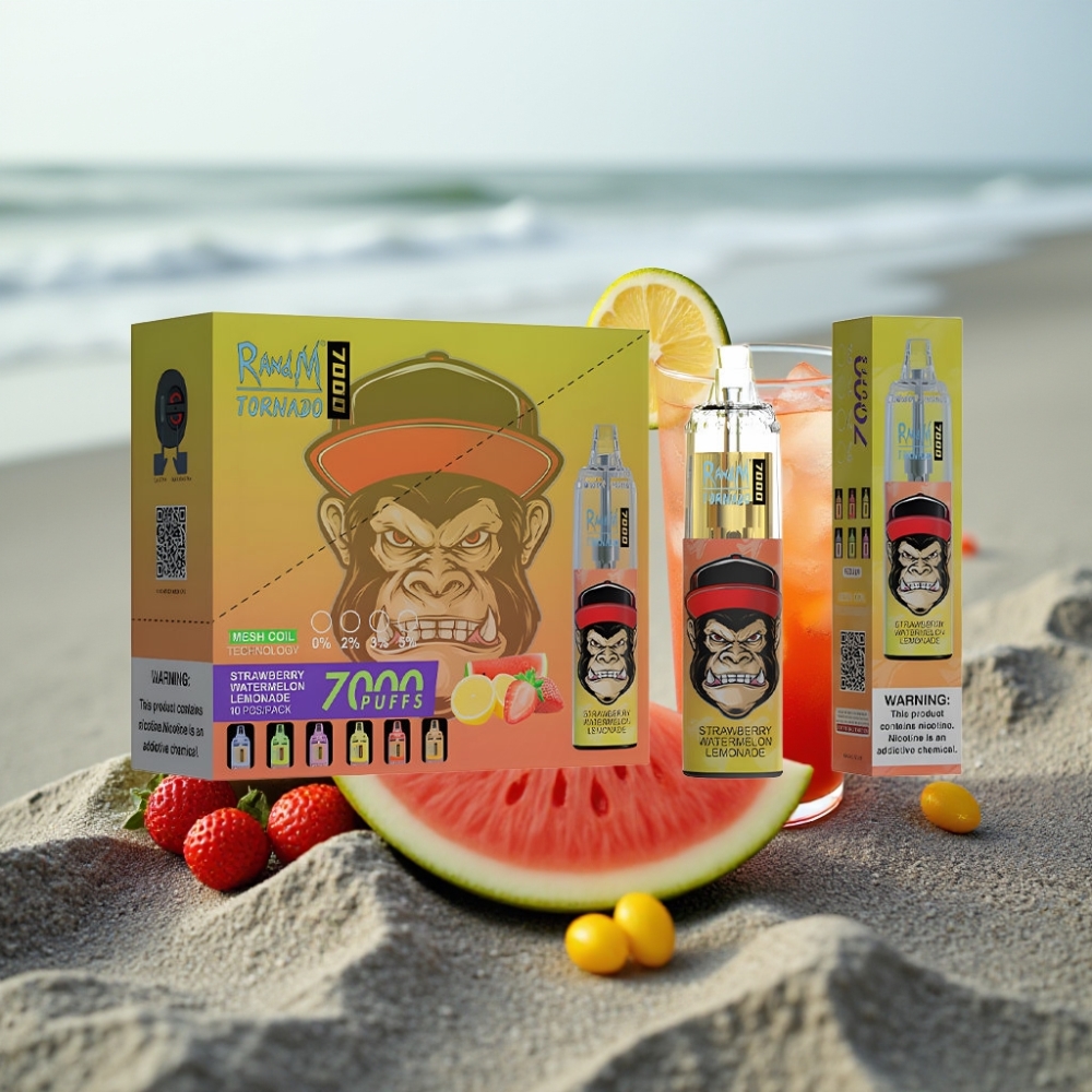 RandM Fumot Tornado 7000 Puffs 14ML 850MAH Truskawka Arbuz Lemonada