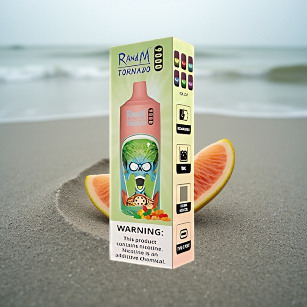 RandM Tornado 9000 Puffs Miś Gumowy 850 mAh 18 mL Mesh RGB 54 Smaki
