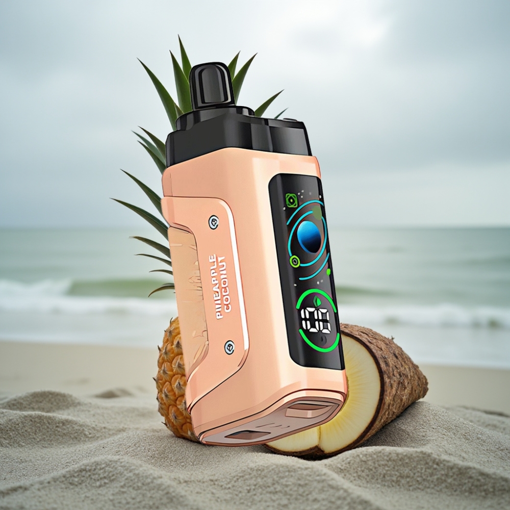 Razz Bar 45000 Puffs Disposable Vape Ananas Kokos 10 Ohm 650 mAh Typ-C
