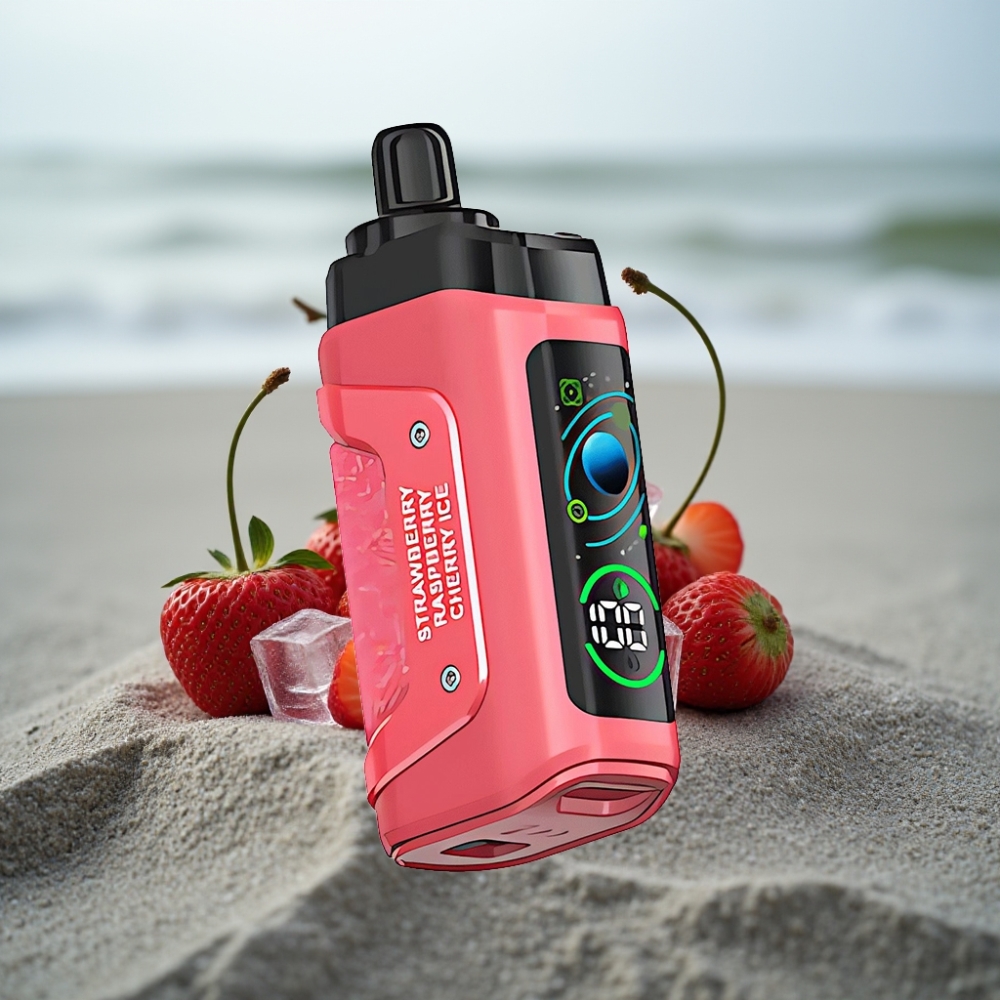 Razz Bar 45000 Puffs Disposable Vape Truskawka Wiśnia Lód 10 Ohm 650mAh Typ-C
