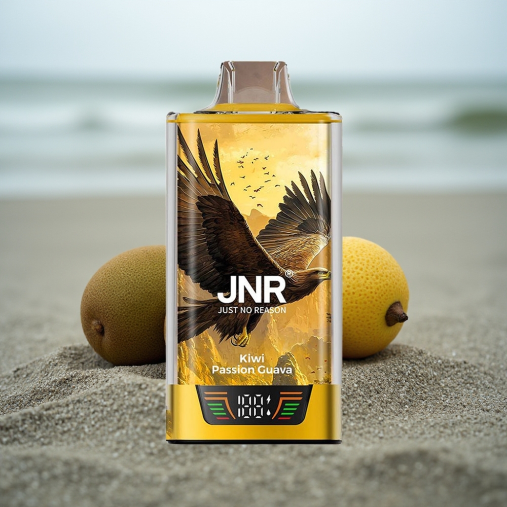 JNR Falcon Pro 28000 Disposable Vape Kiwi Marakuja Guawa, 30ml, 5% Nikotyna, USB-C