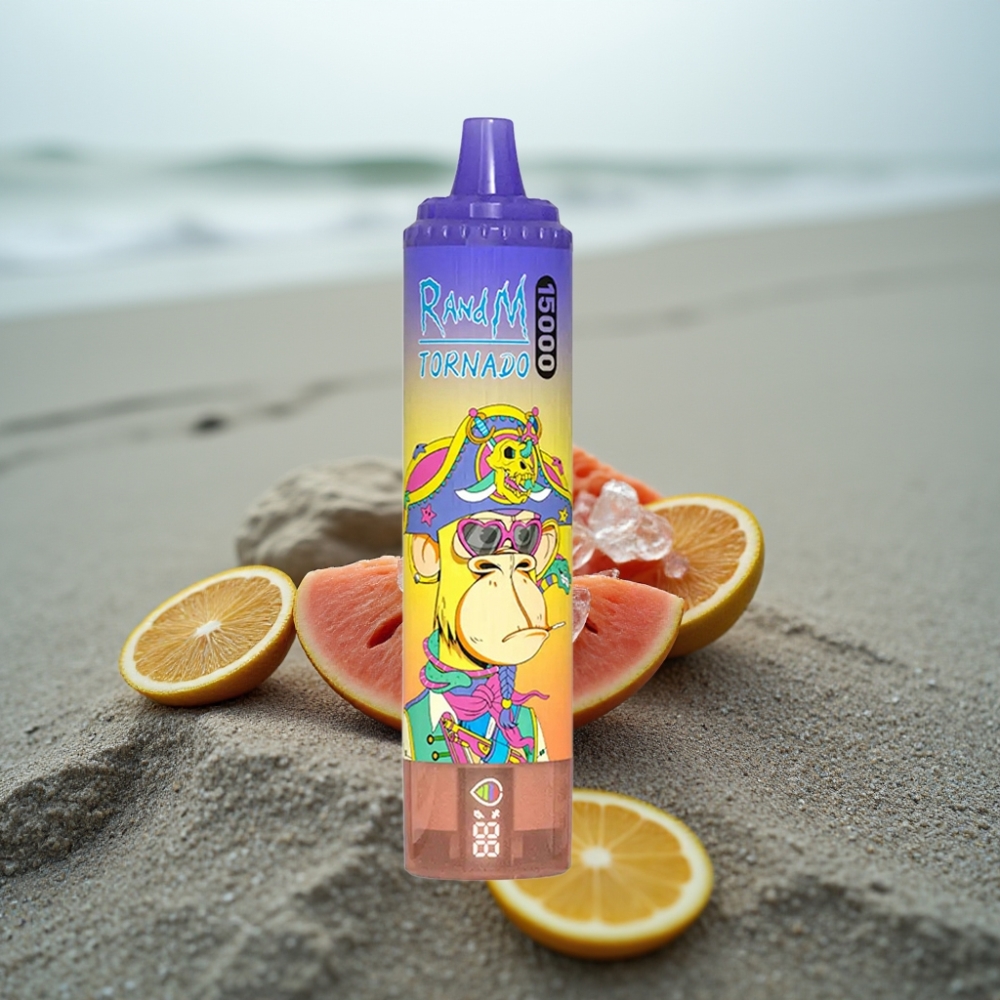 RandM Fumot Tornado 15000 Płynów Dyskretny E-papieros Cola Lód, 25ml, 850mAh, Typ-C, LCD